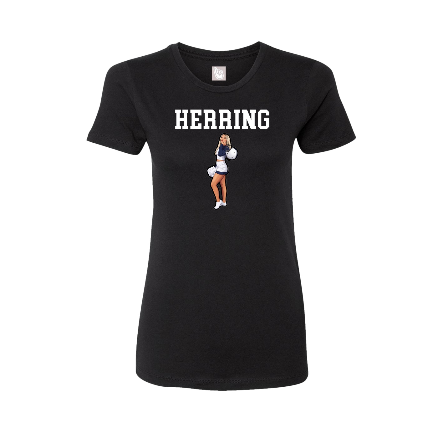 Fitted Women's Tee — Shirsey in Black