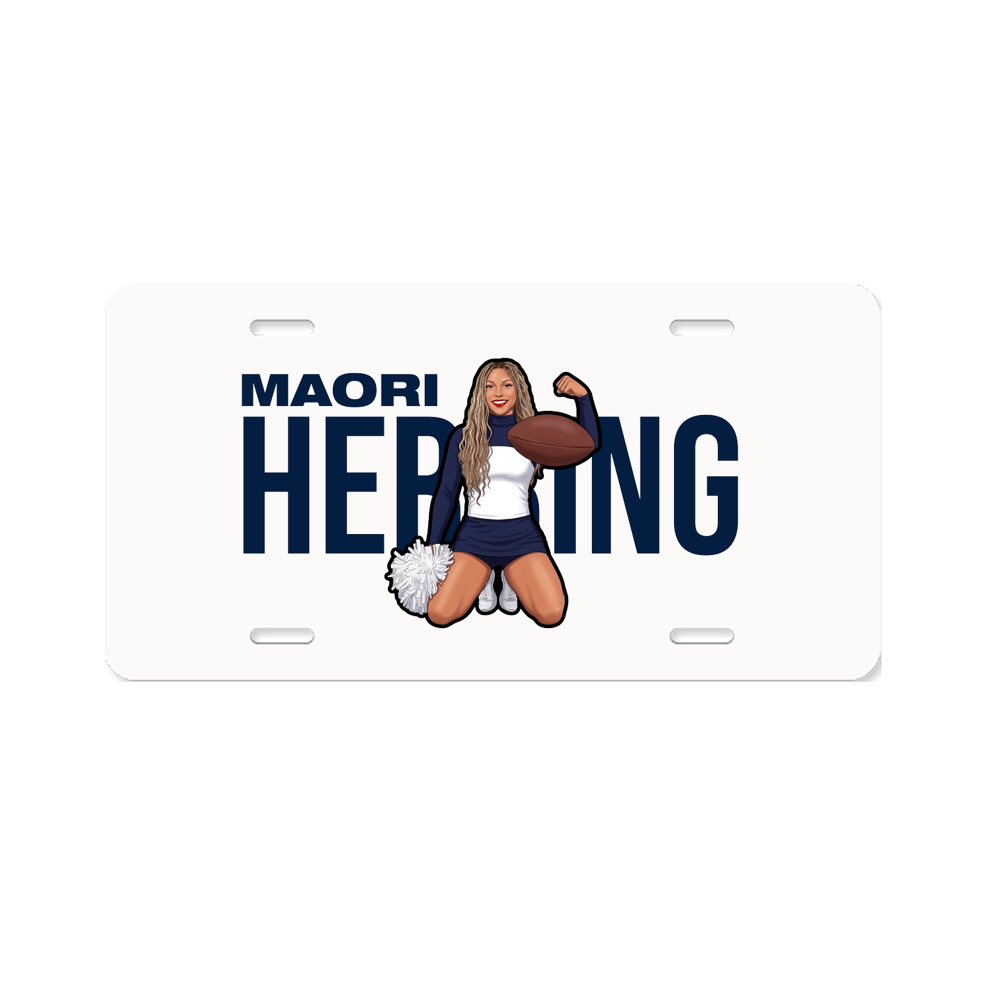 License Plate — Player Name in Classic