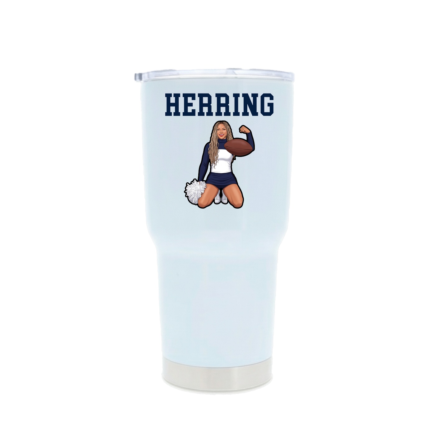 30oz Stainless Steel Tumbler — Shirsey in White