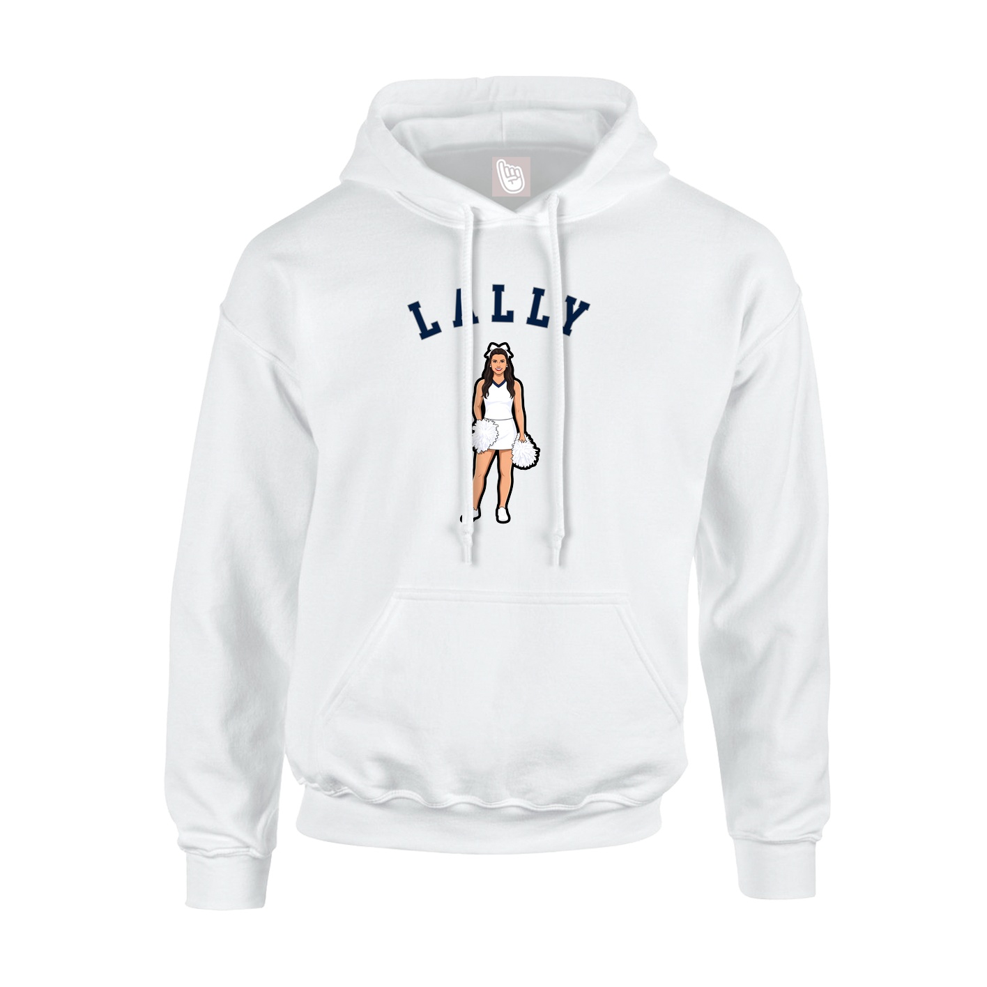 Youth Hoodie — Shirsey Arch in White