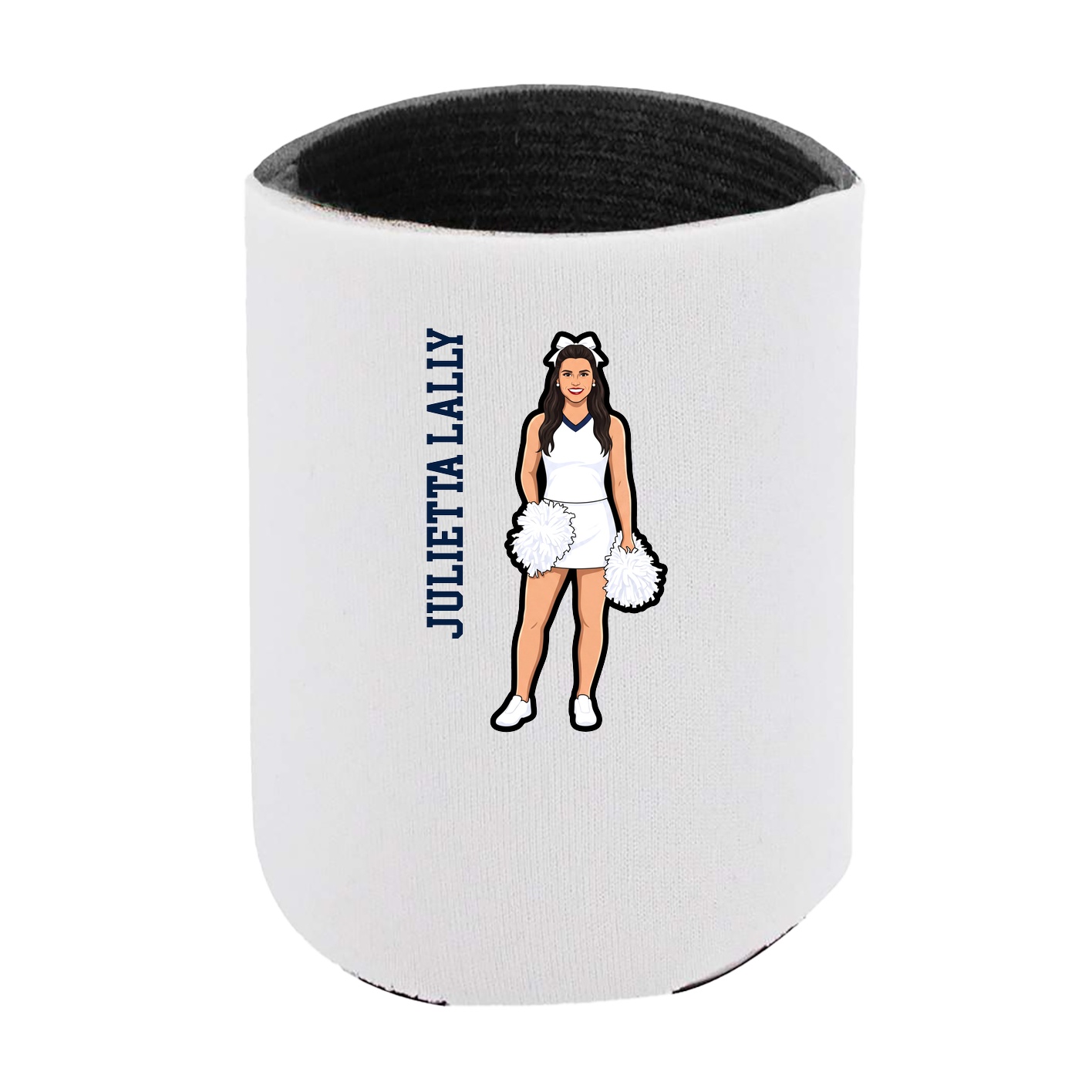 Can Holder — Name Vertical in White