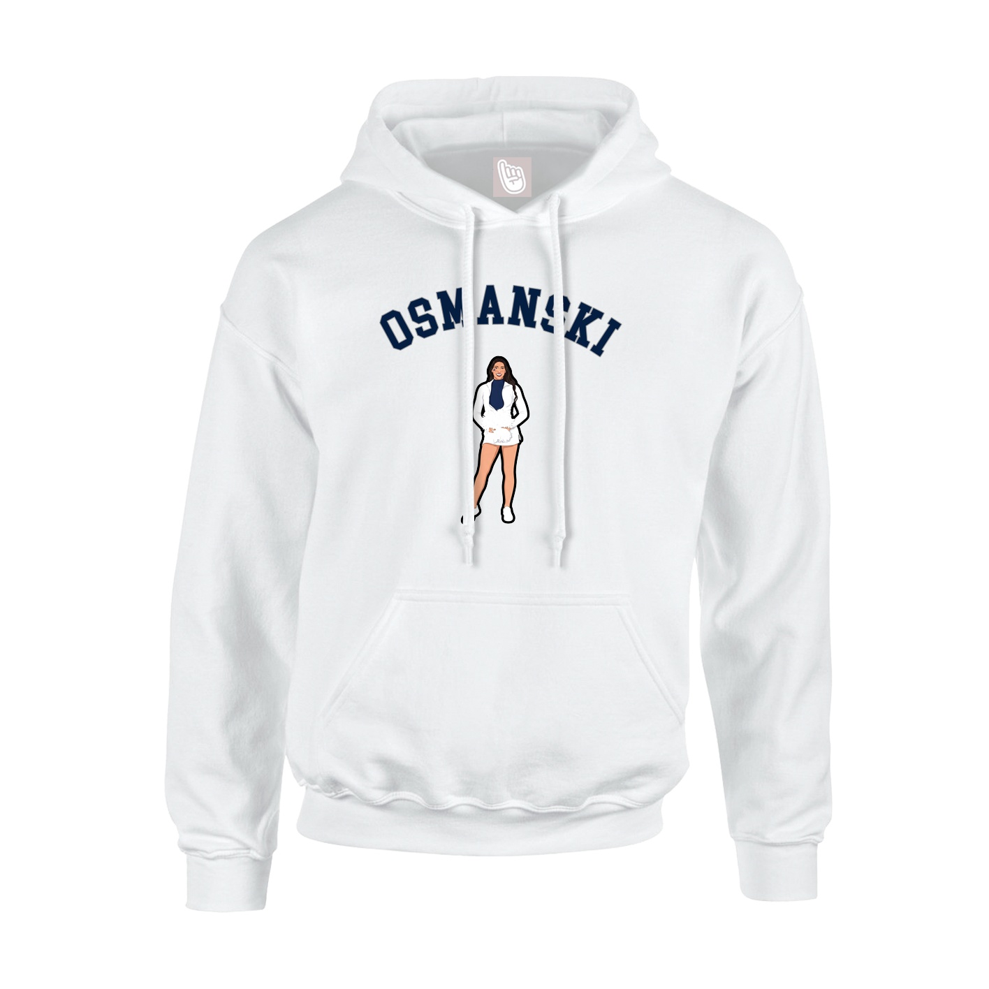 Hoodie — Shirsey Arch in White