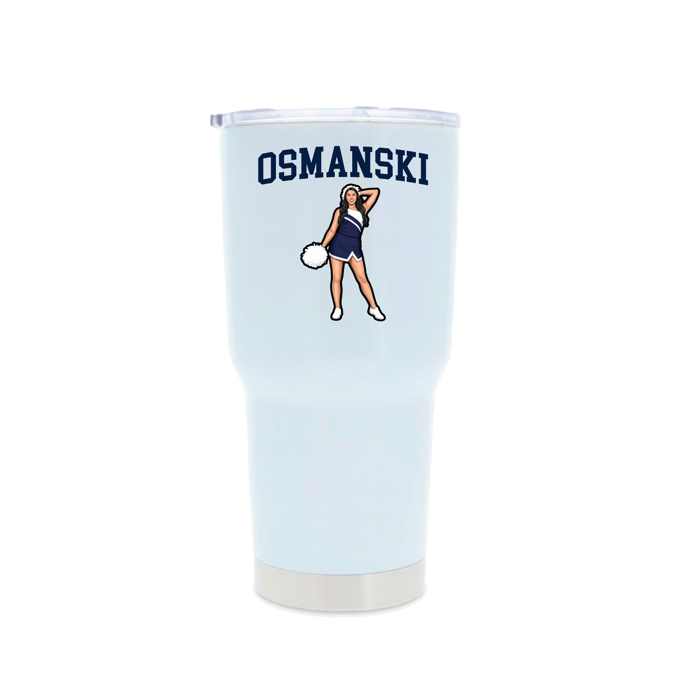 30oz Stainless Steel Tumbler — Shirsey in White