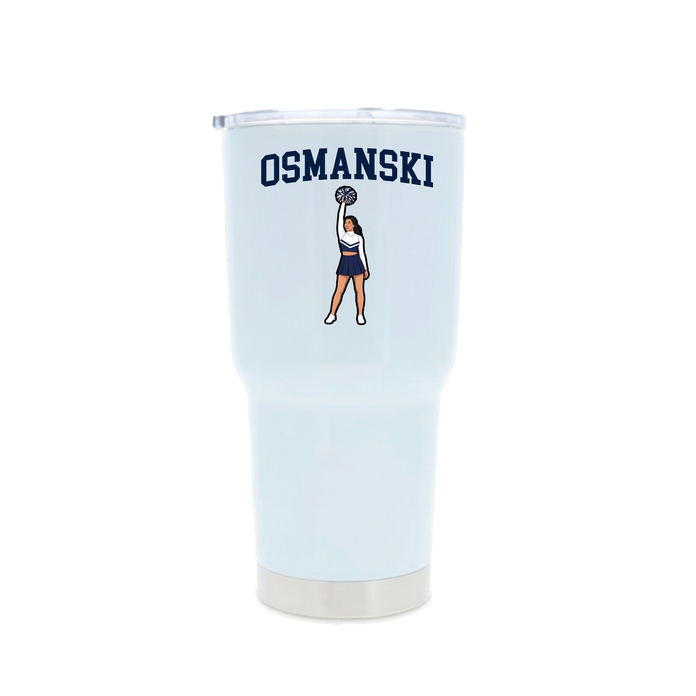 30oz Stainless Steel Tumbler — Shirsey in White
