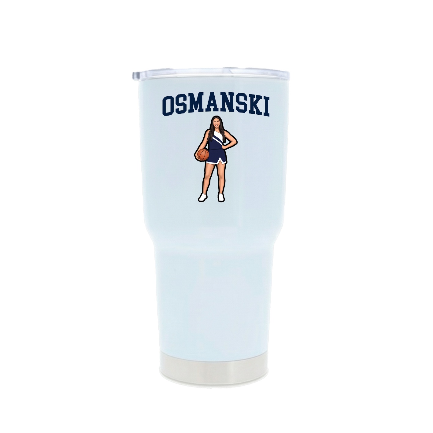 30oz Stainless Steel Tumbler — Shirsey in White