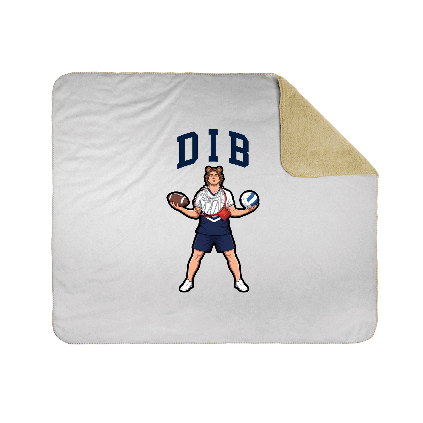 Throw Blanket — Shirsey in White