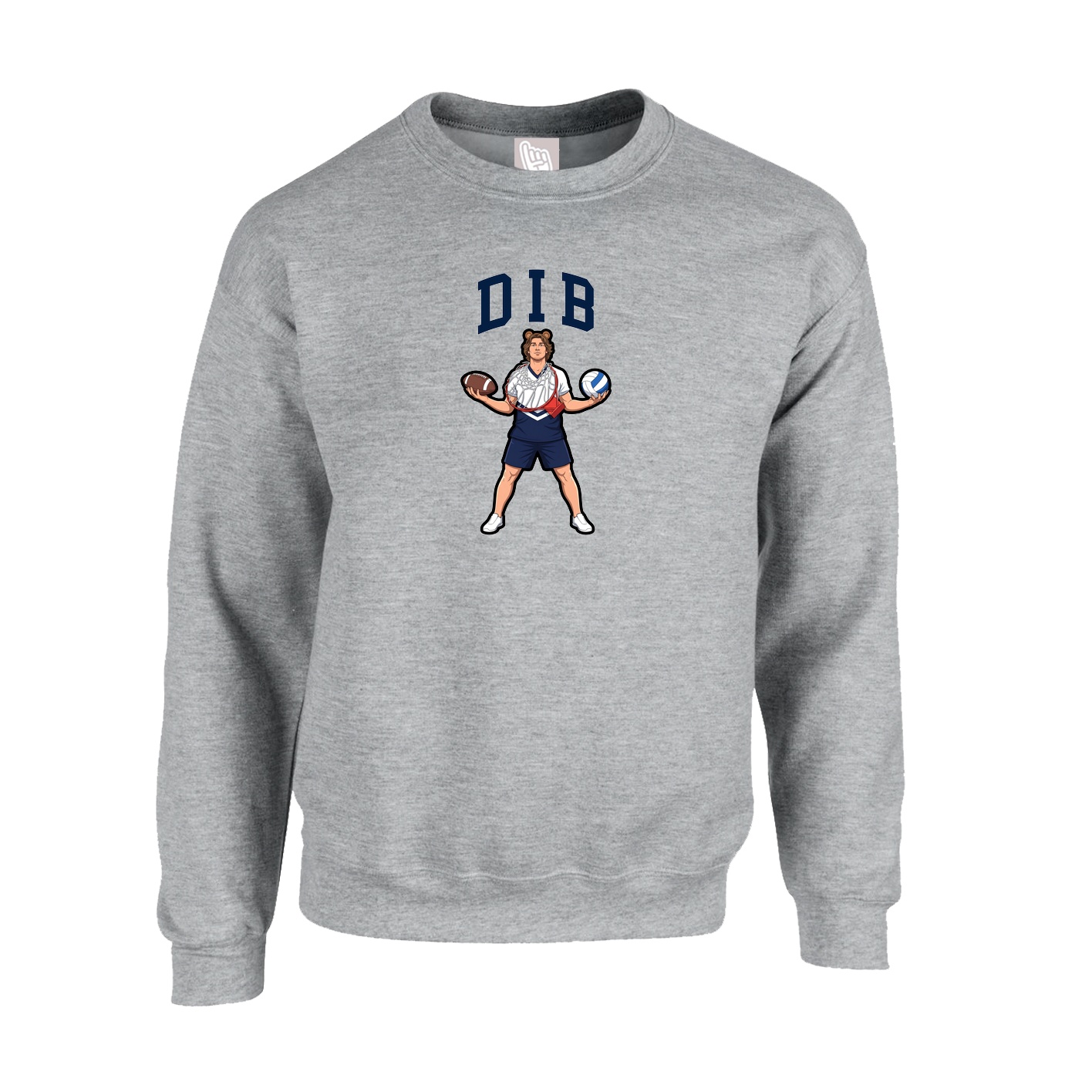 Fleece Crew — Shirsey in Grey