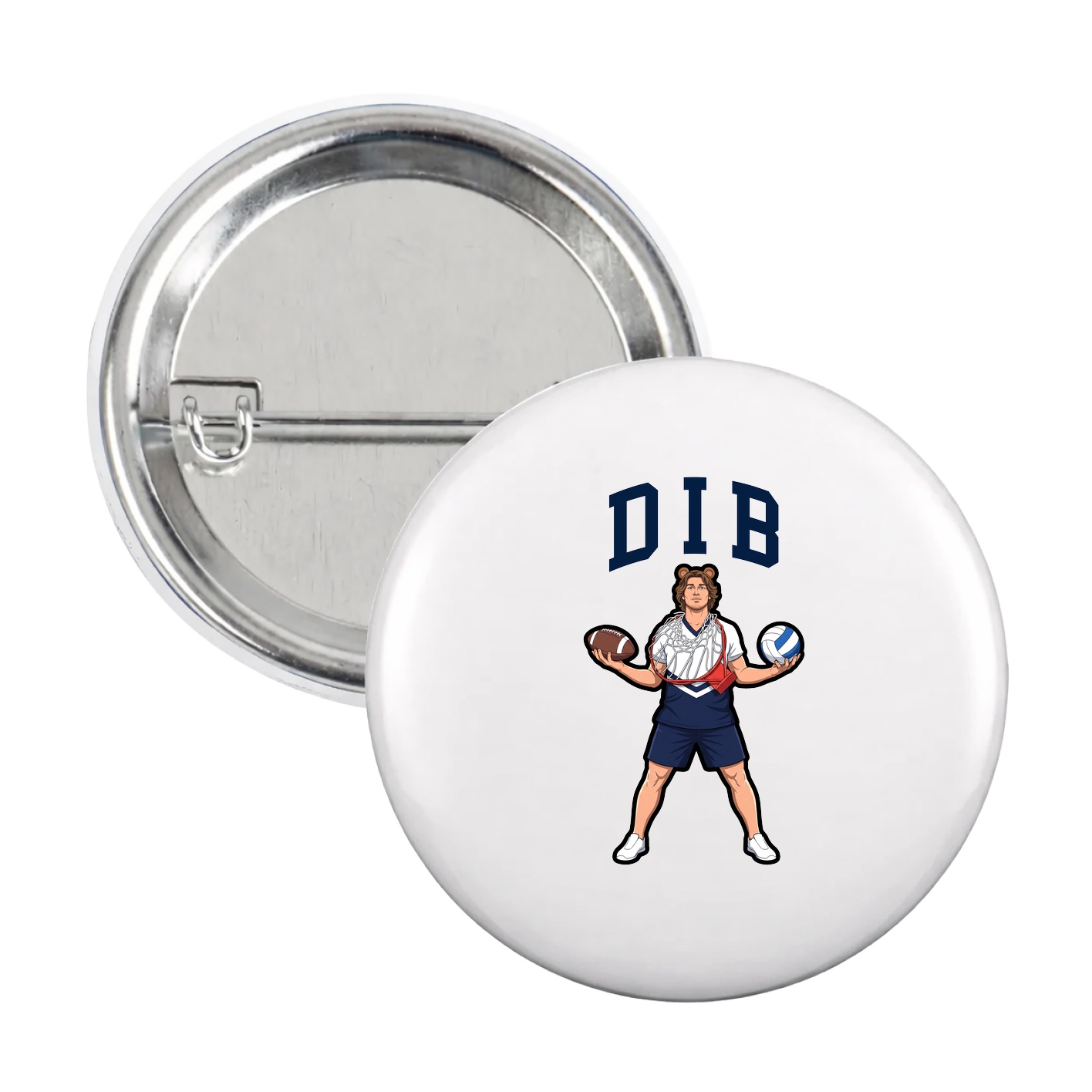 Game Day Button — Shirsey in White