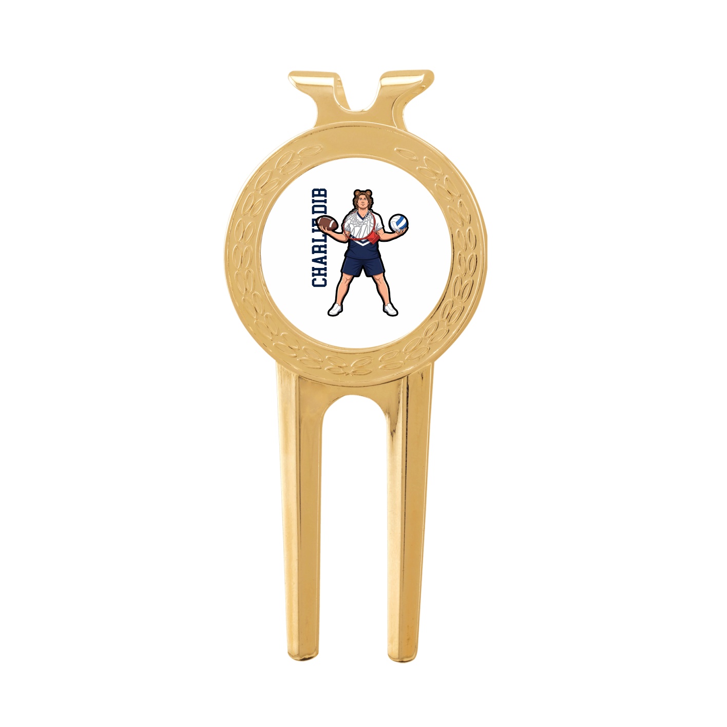 Divot Tool with Ball Marker — Name Vertical in Classic