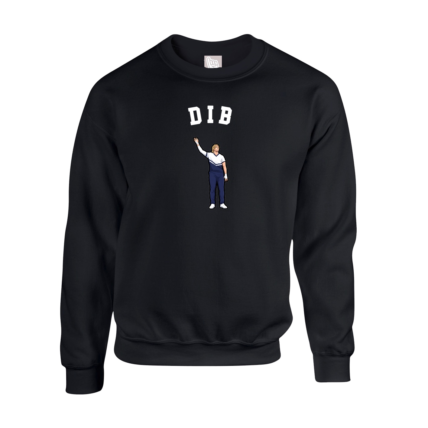 Fleece Crew — Shirsey Arch in Black