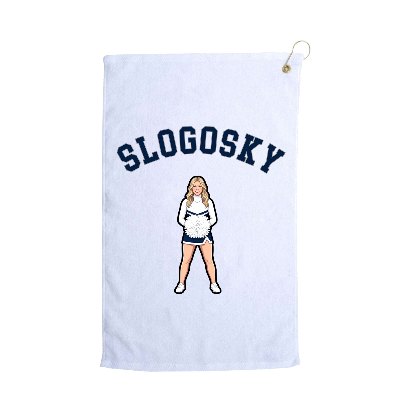 Golf Towel — Shirsey Arch in White