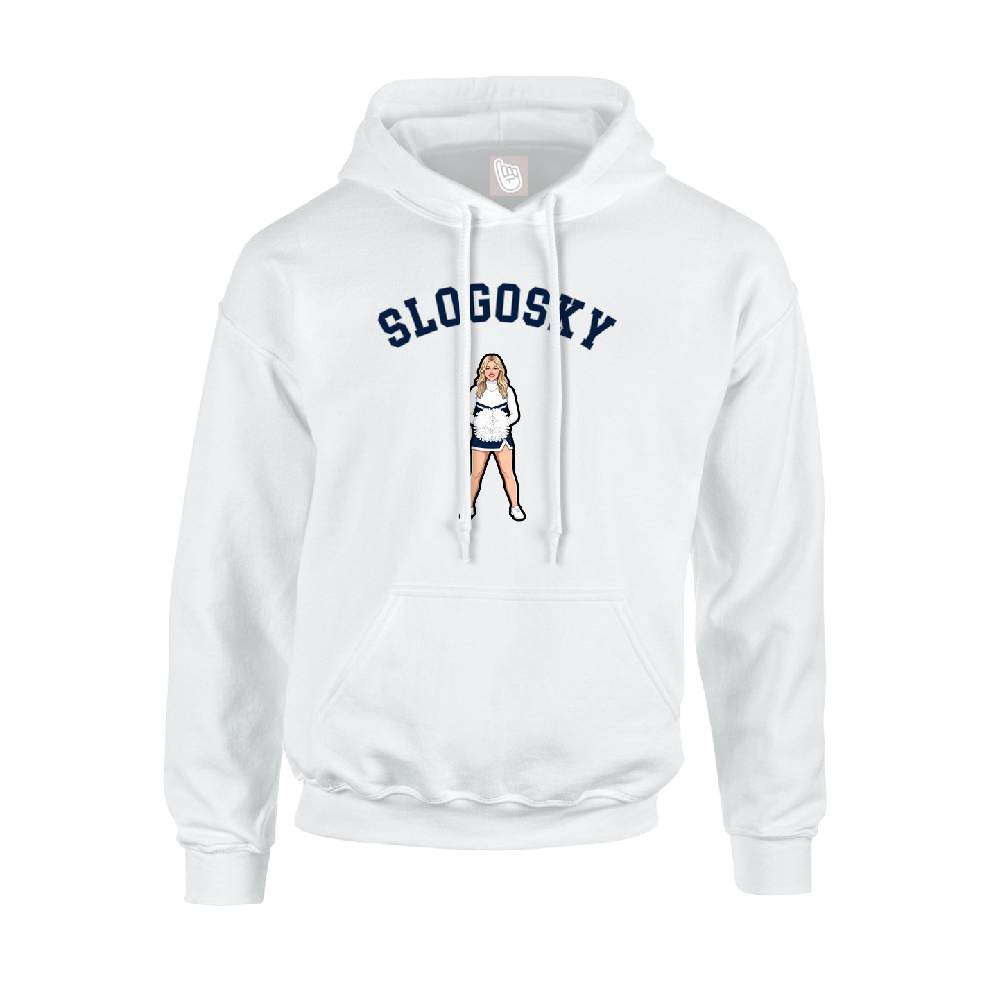 Youth Hoodie — Shirsey Arch in White