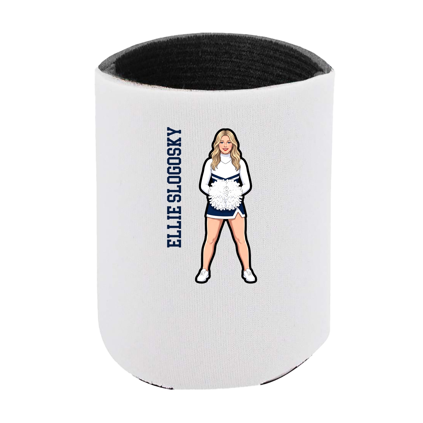 Can Holder — Name Vertical in White