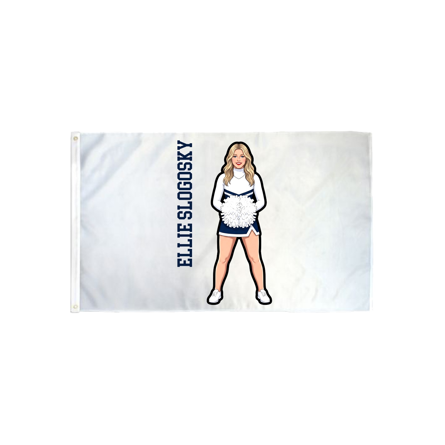 3x5 Flag — Name Vertical in Classic