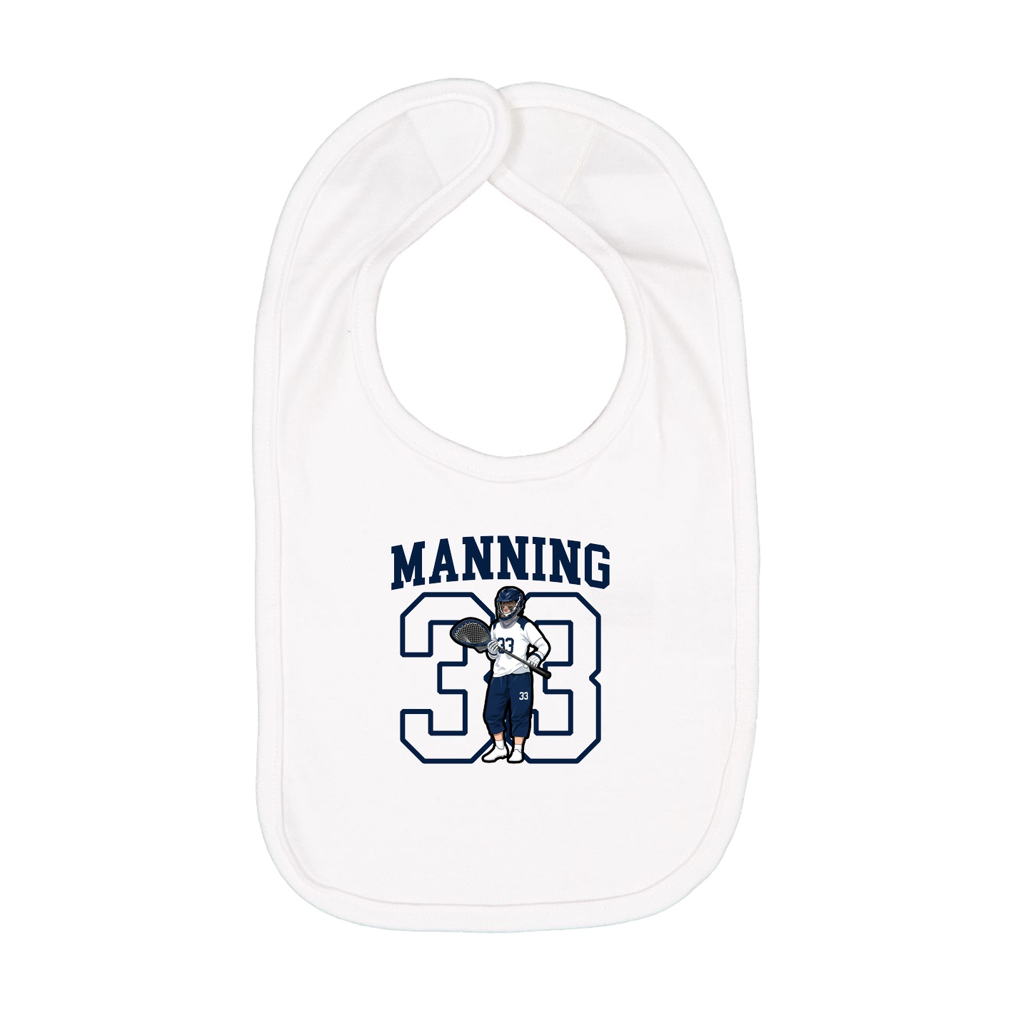 Infant Bib — Shirsey in White