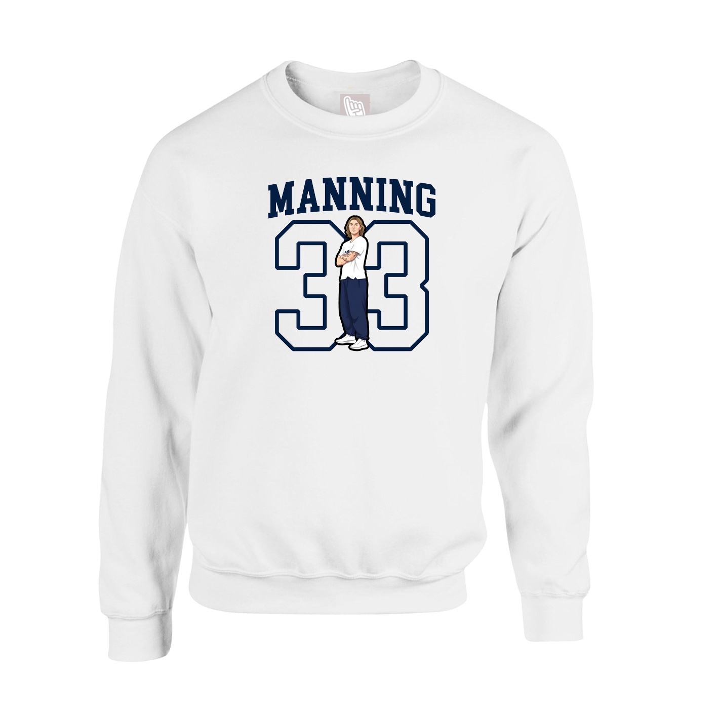 Fleece Crew — Shirsey in White