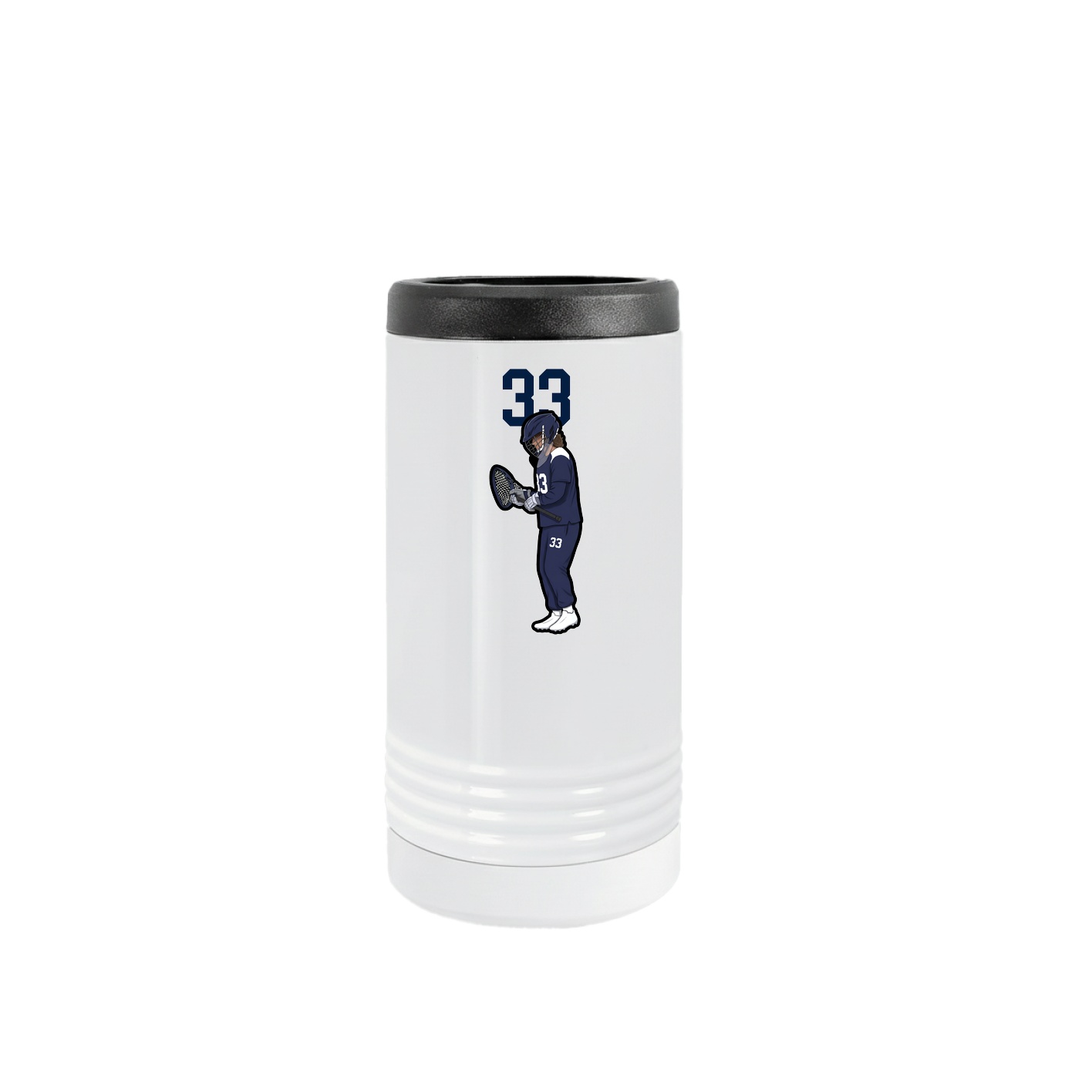 Slim Beverage Holder — Number Top in White