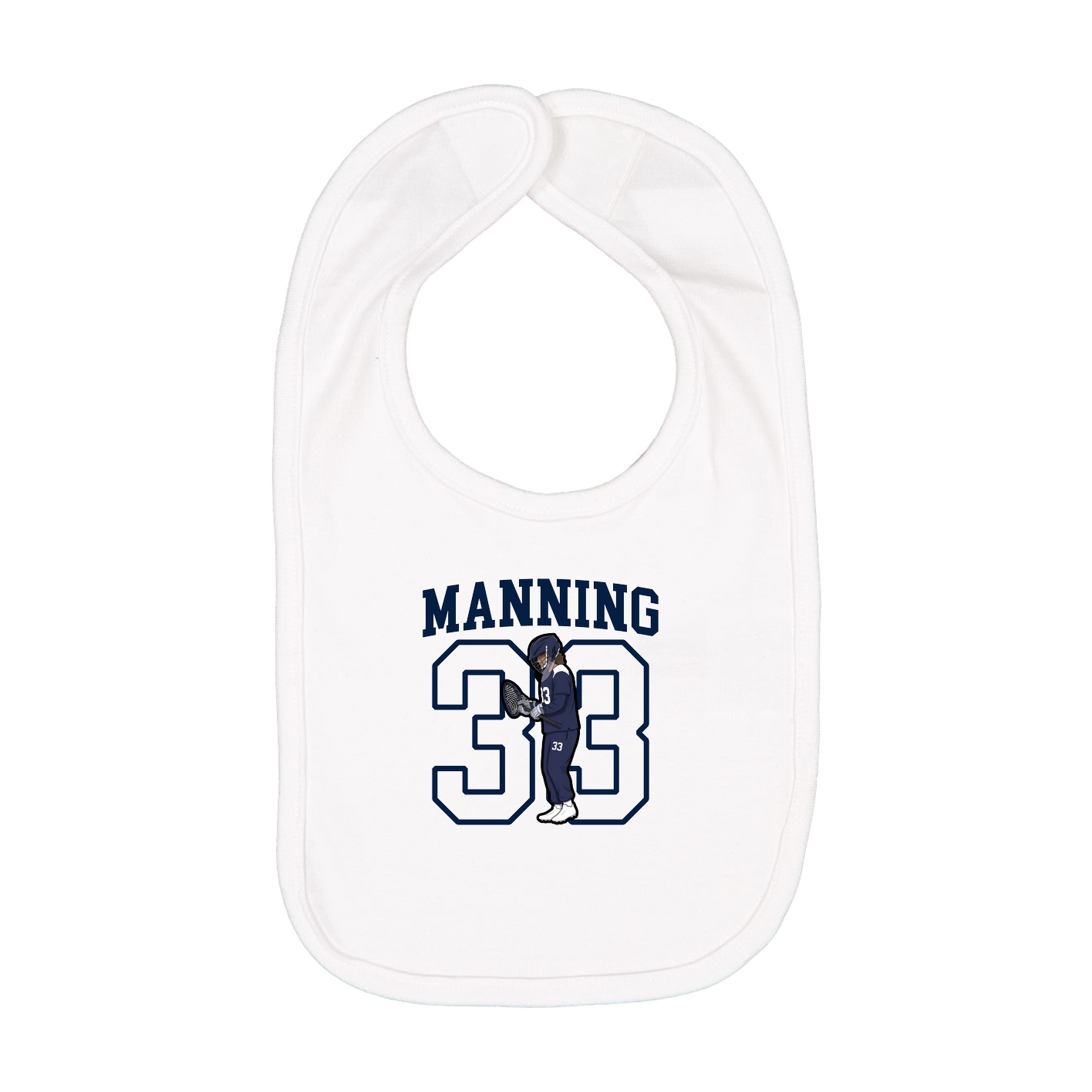 Infant Bib — Shirsey in White