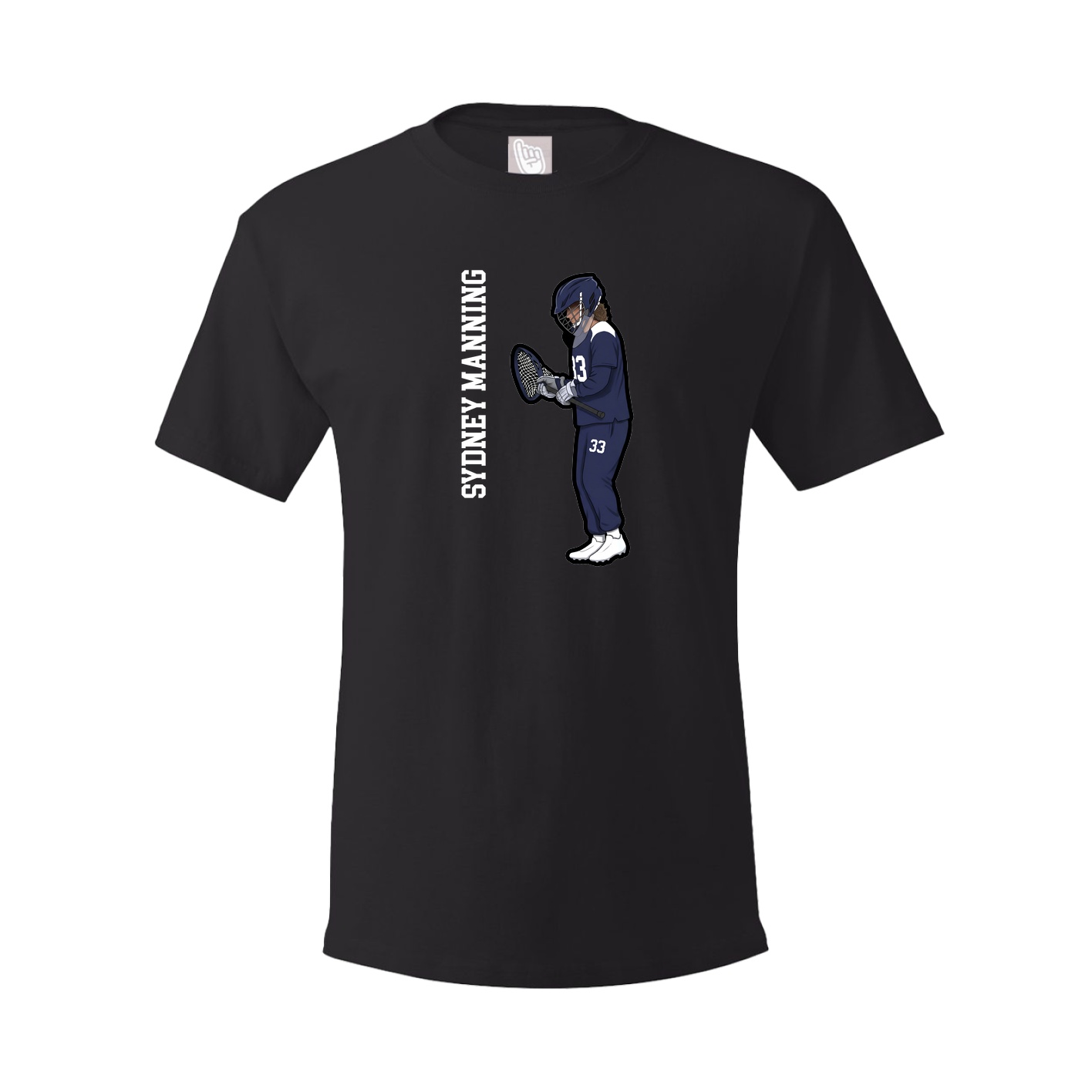 Tee — Name Vertical in Black