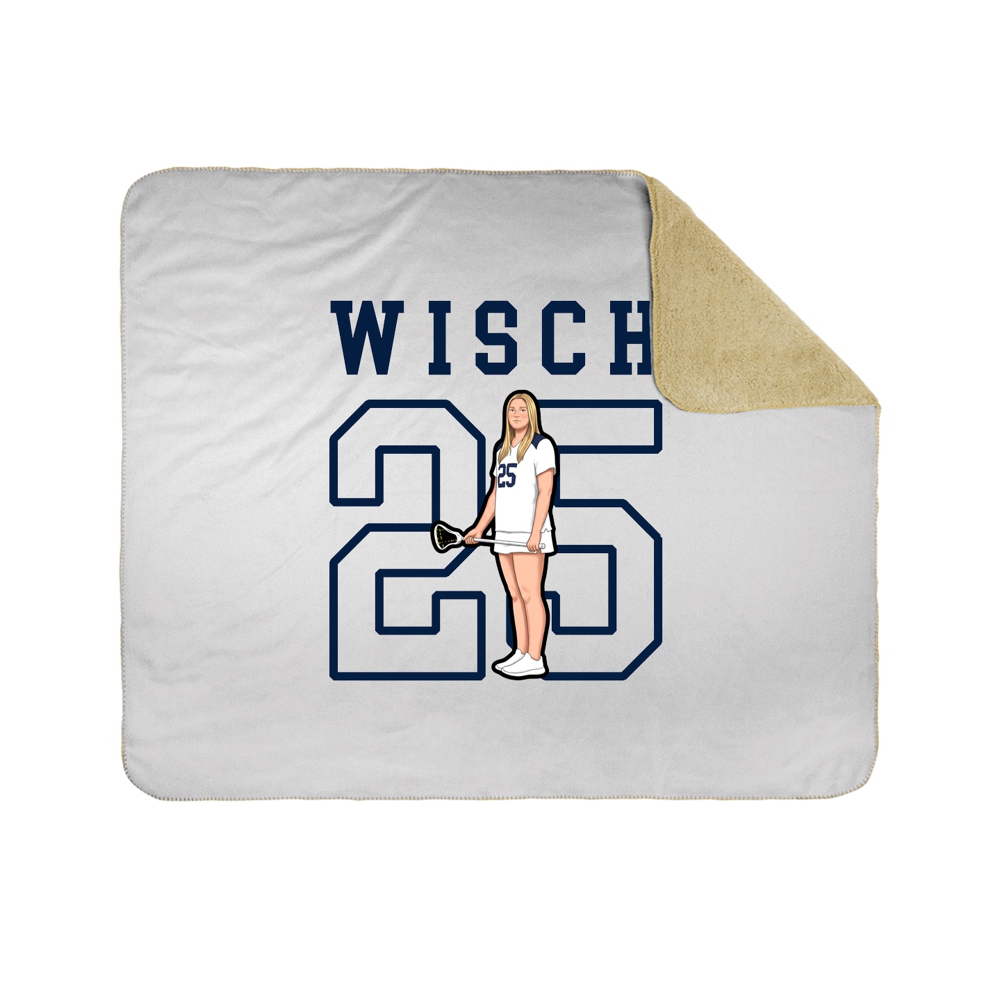 Throw Blanket — Shirsey in White