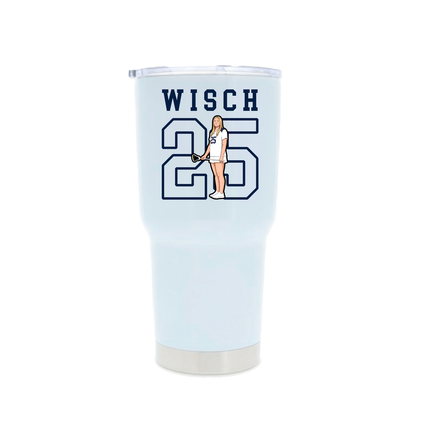 30oz Stainless Steel Tumbler — Shirsey in White