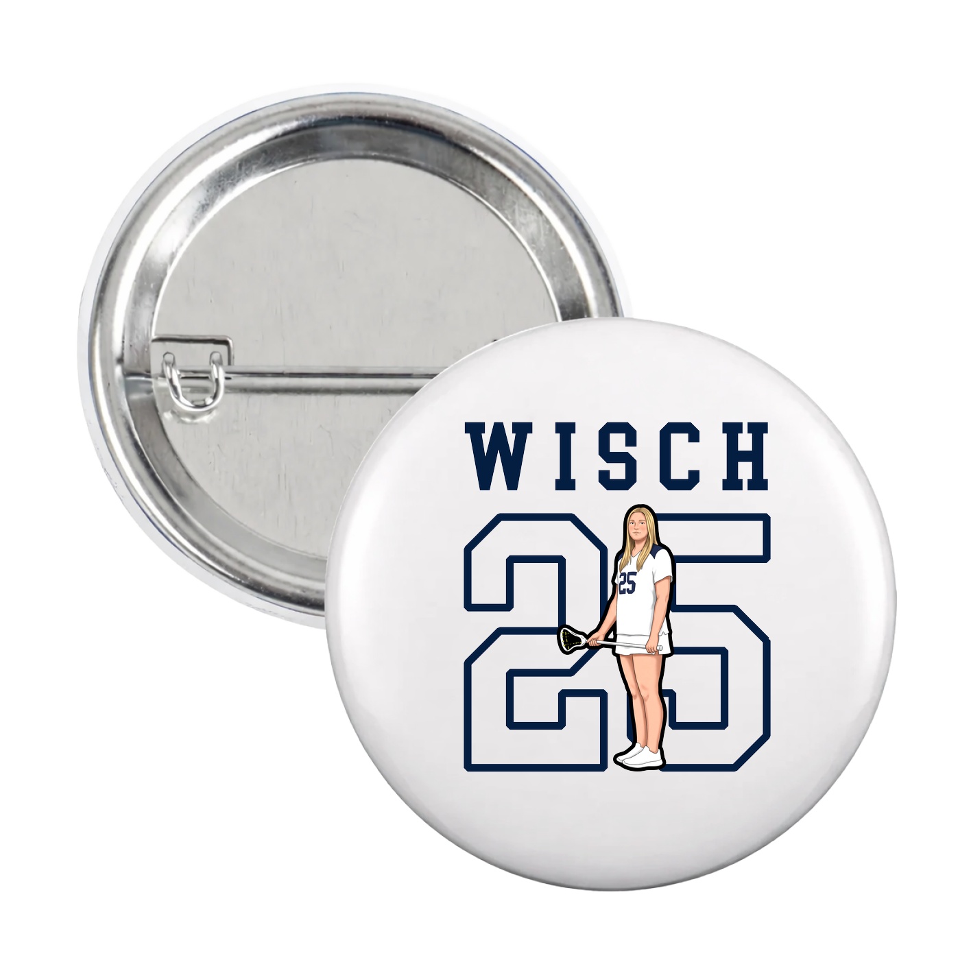 Game Day Button — Shirsey in White