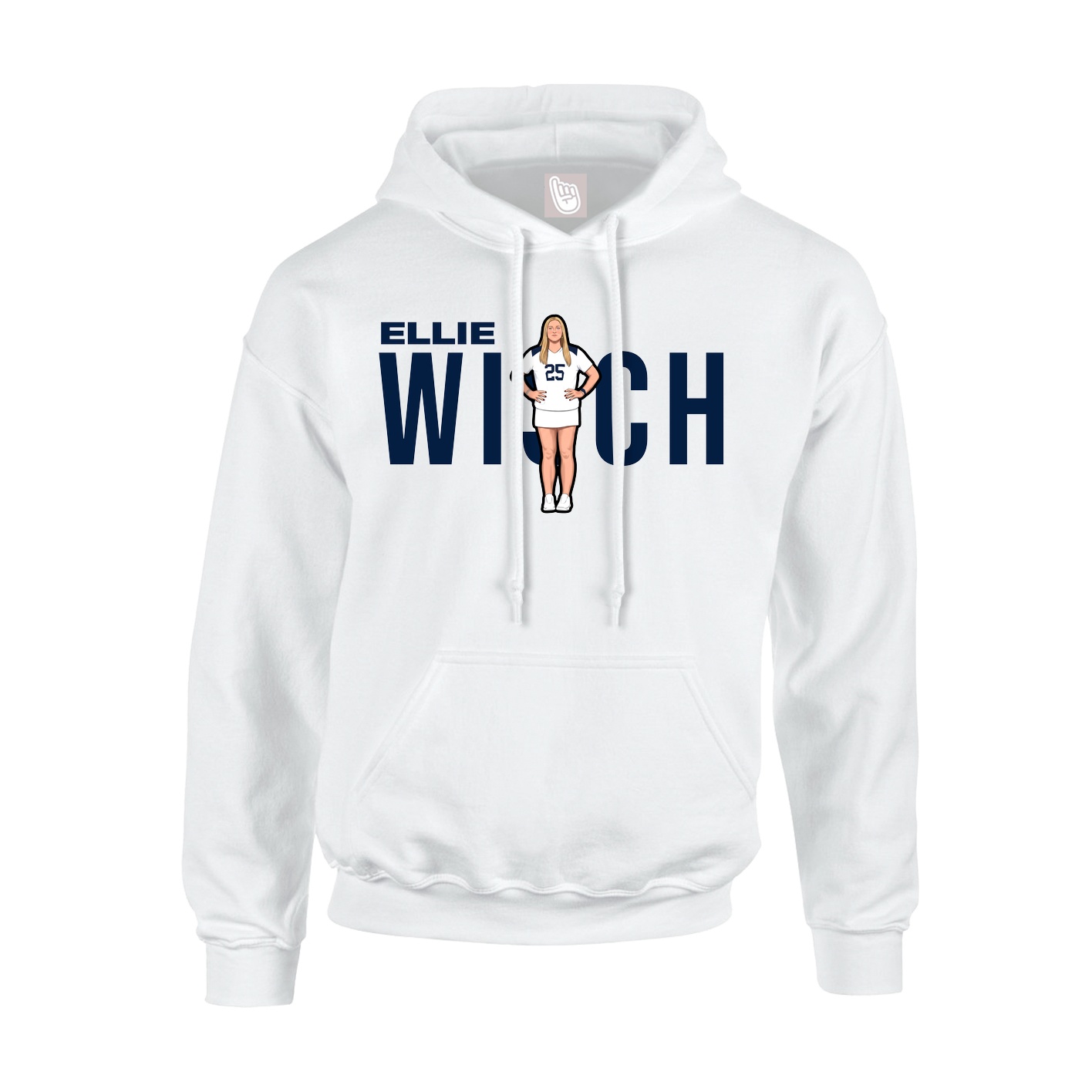 Hoodie — Player Name in White
