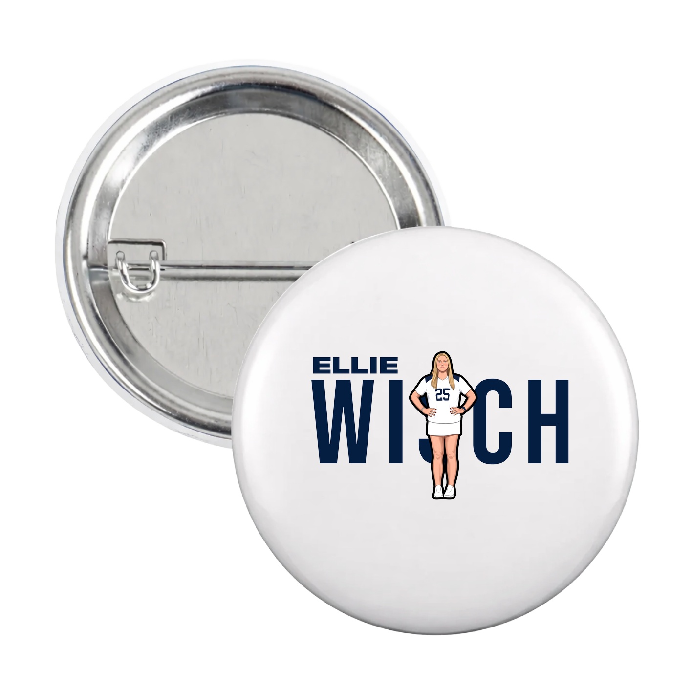 Game Day Button — Player Name in White