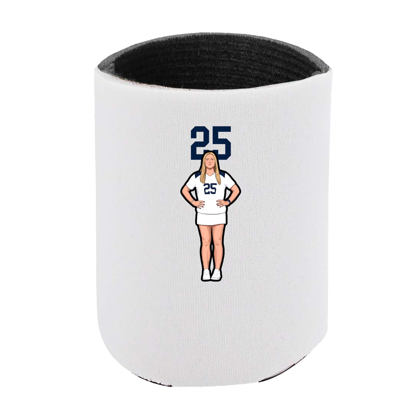 Can Holder — Number Top in White