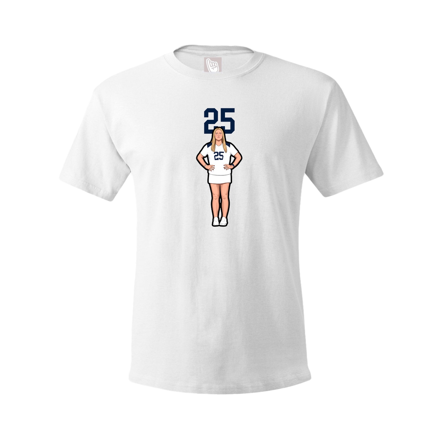 Tee — Number Top in White