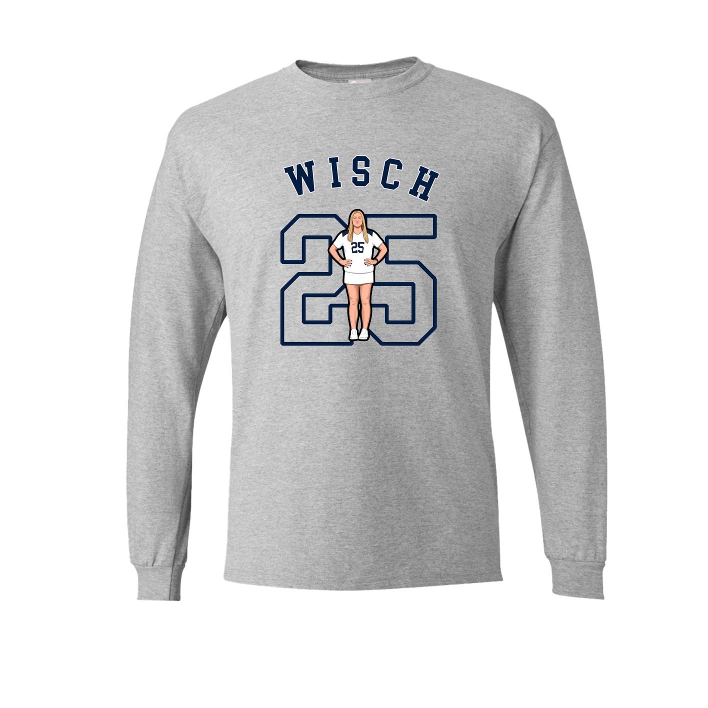 Long Sleeve Tee — Shirsey Arch in Grey
