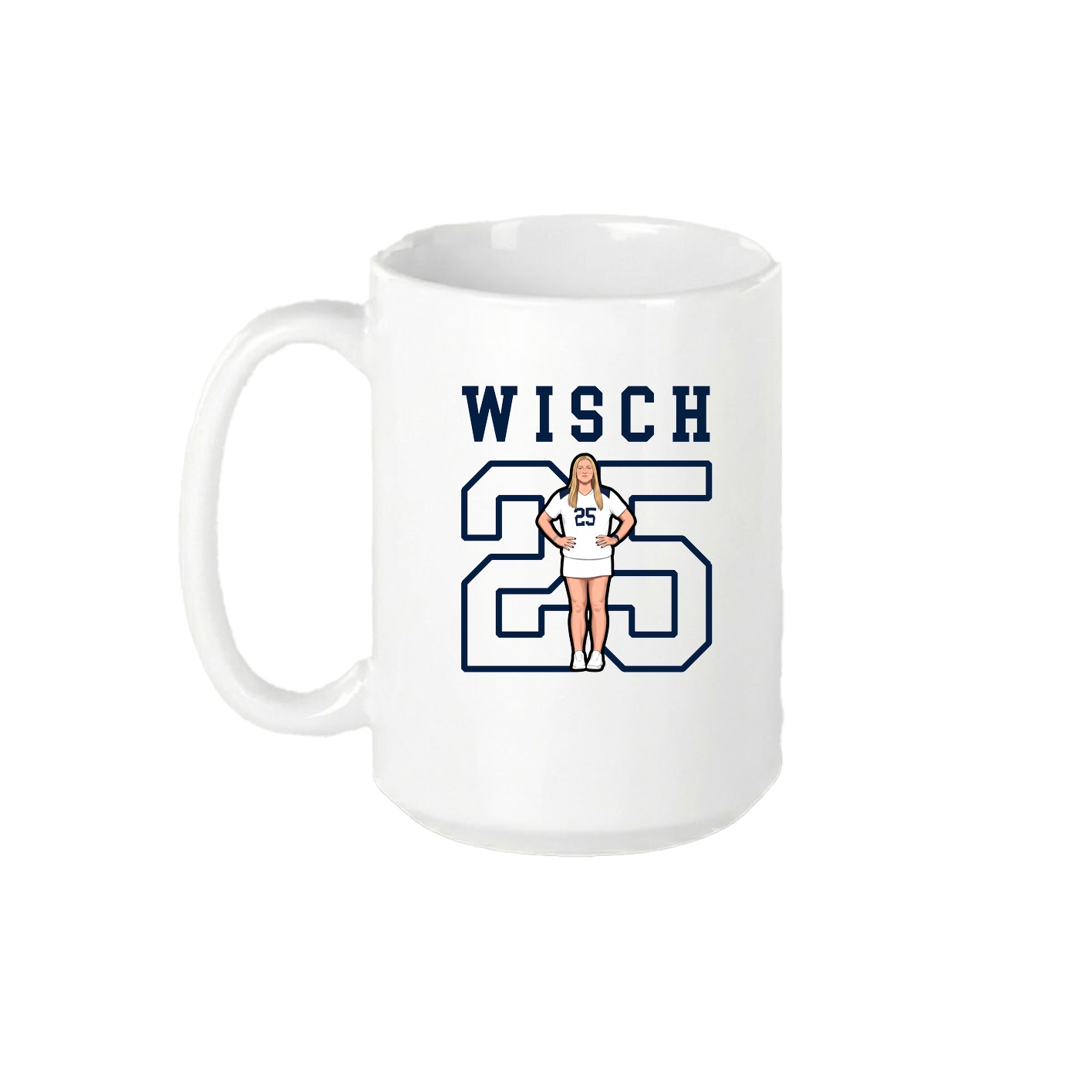 15oz Coffee Mug — Shirsey in White