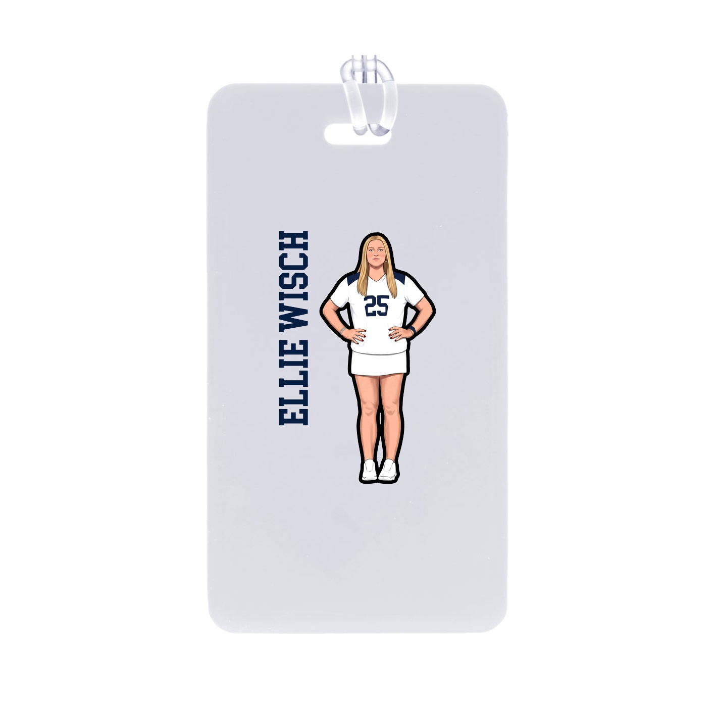 Bag Tag — Name Vertical in Classic