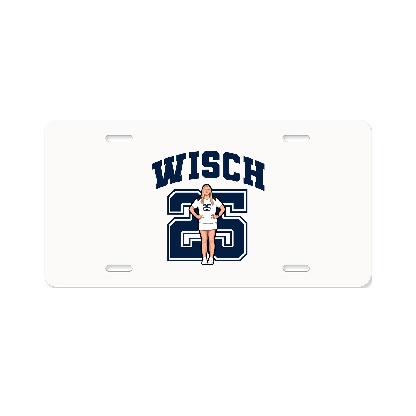 License Plate — Number in Classic
