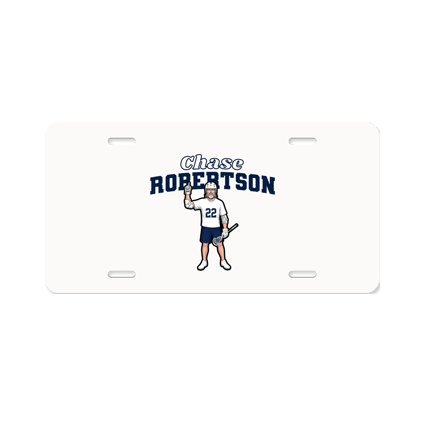 License Plate — Name Arch in Classic