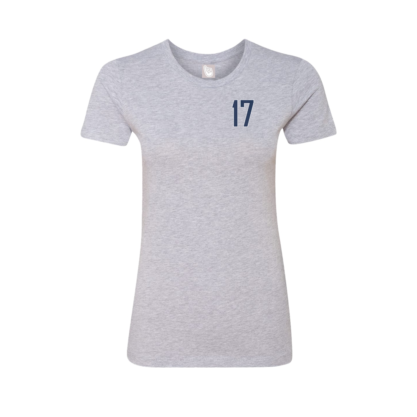 Fitted Women's Tee — Front Shirsy in Grey