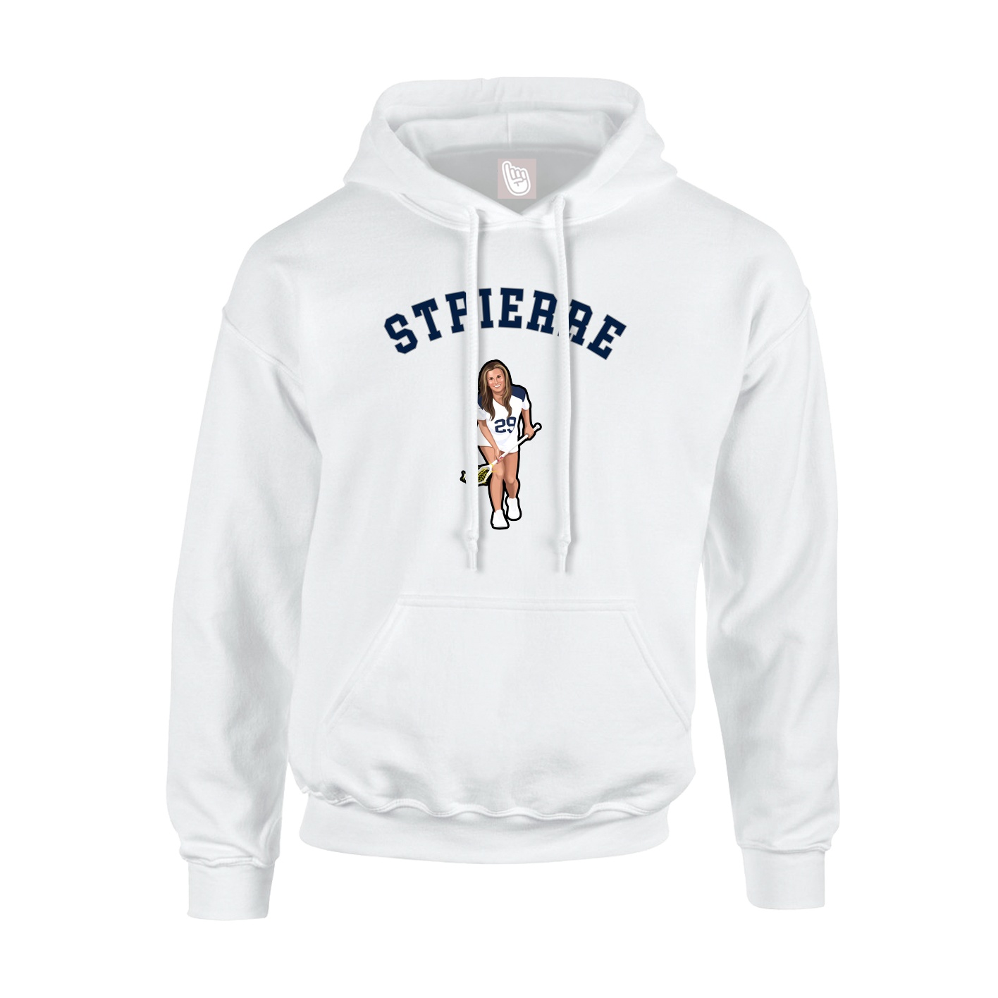 Youth Hoodie — Shirsey Arch in White