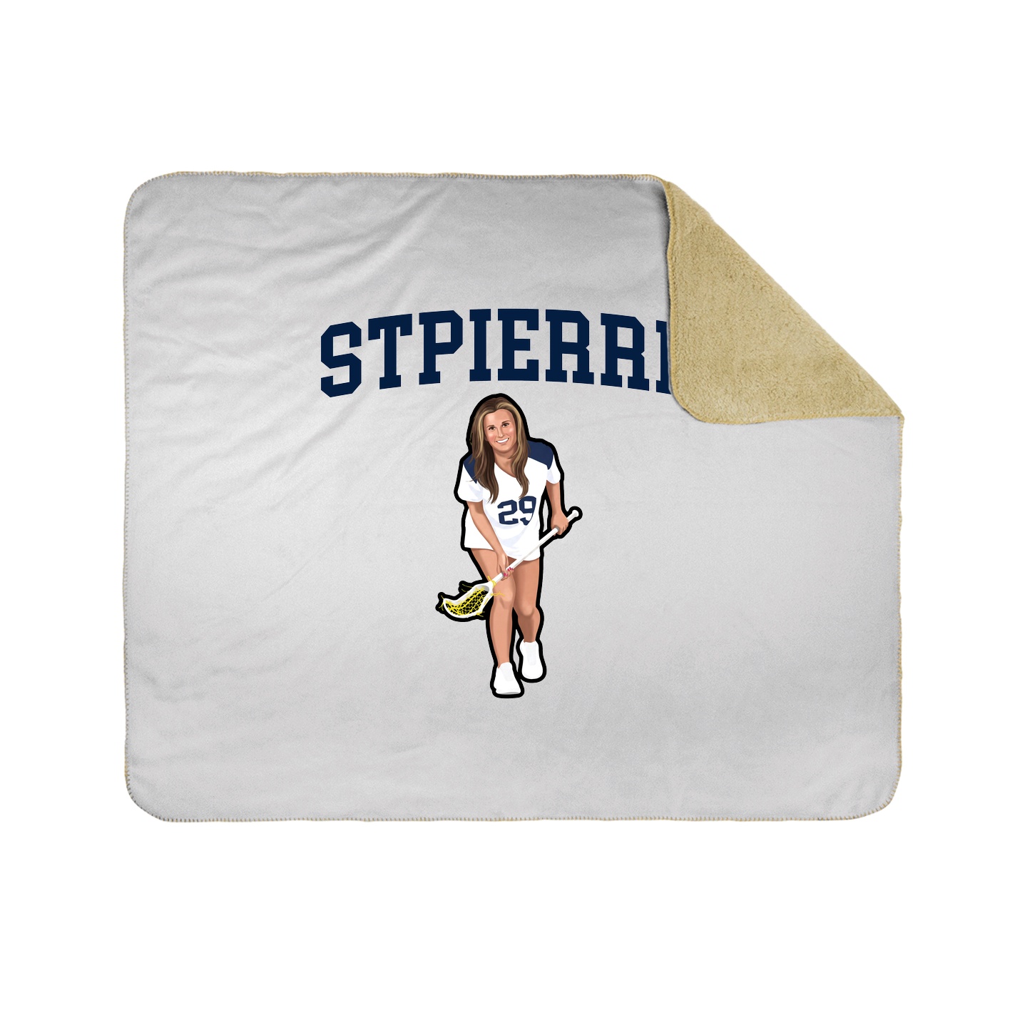 Throw Blanket — Shirsey in White