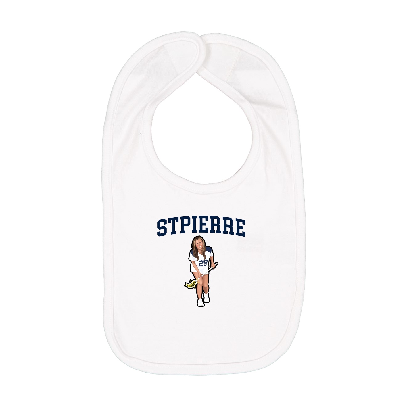 Infant Bib — Shirsey in White