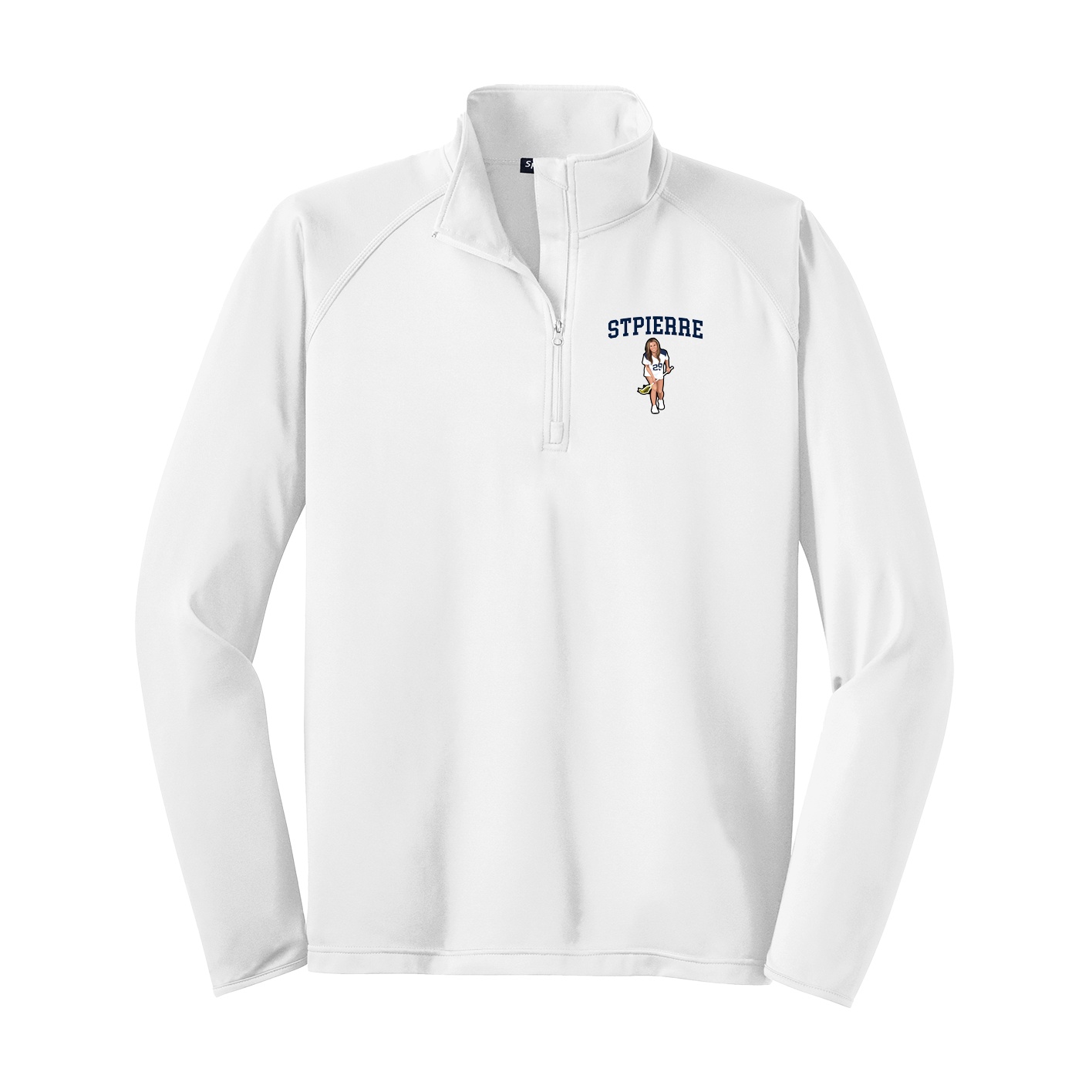 Q-Zip Pullover — Shirsey in White