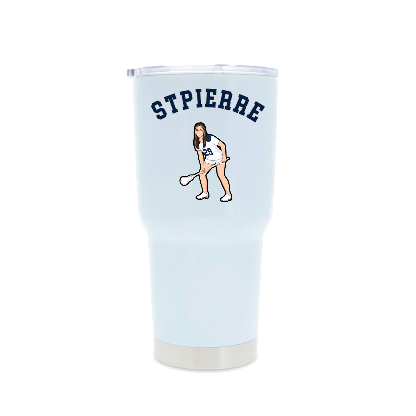 30oz Stainless Steel Tumbler — Shirsey Arch in White