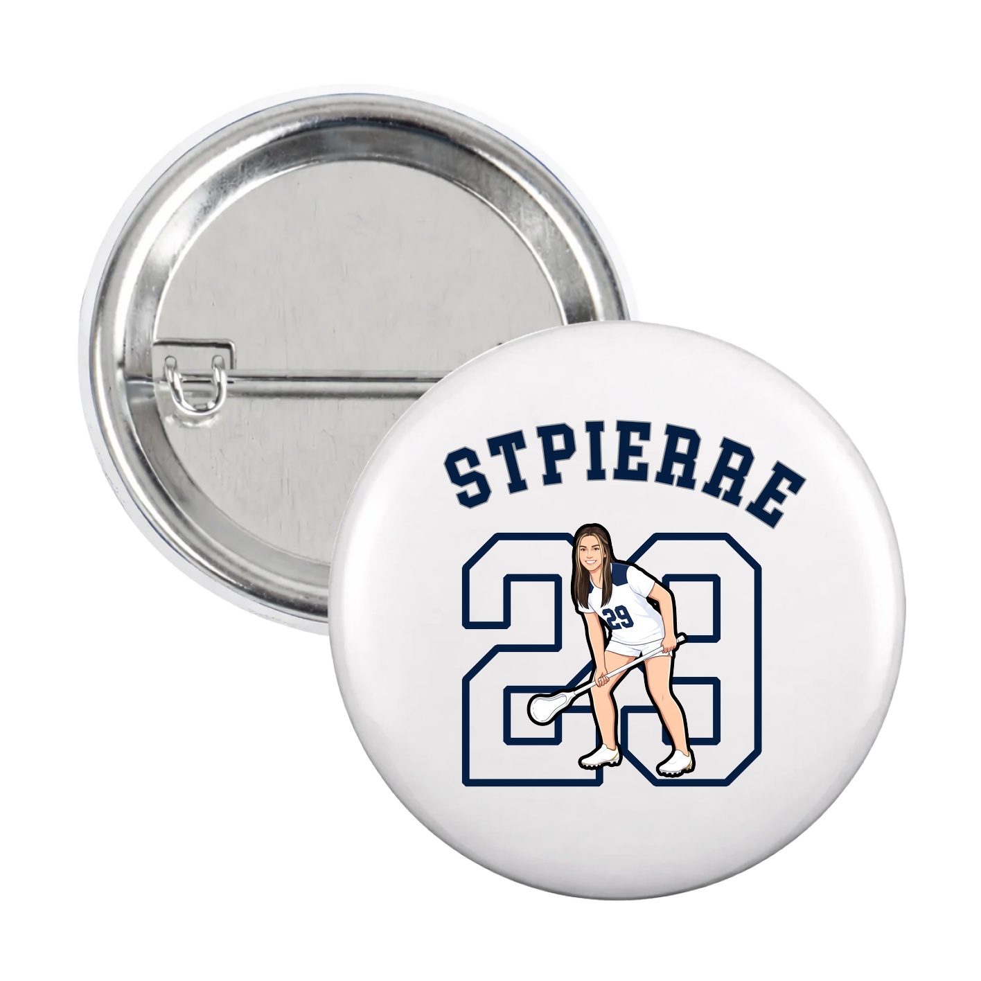 Game Day Button — Shirsey Arch in White