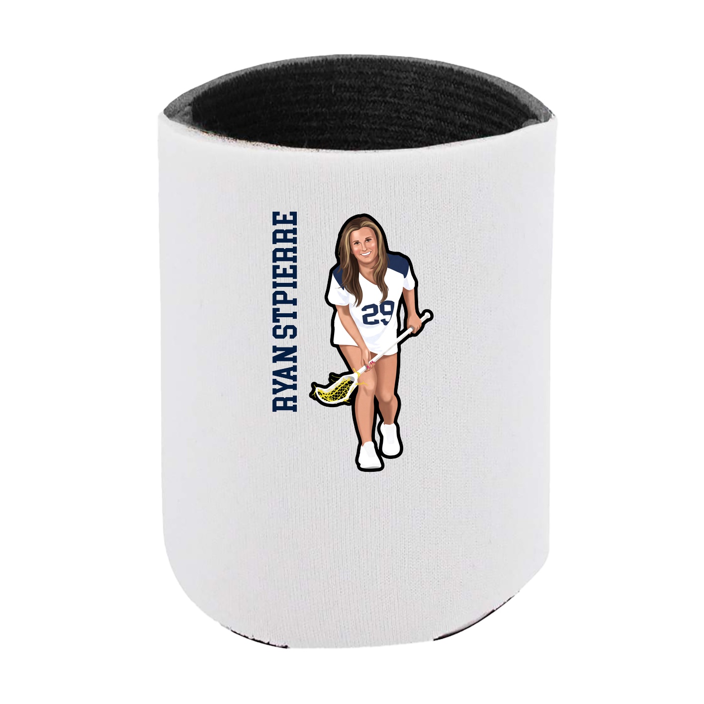 Can Holder — Name Vertical in White
