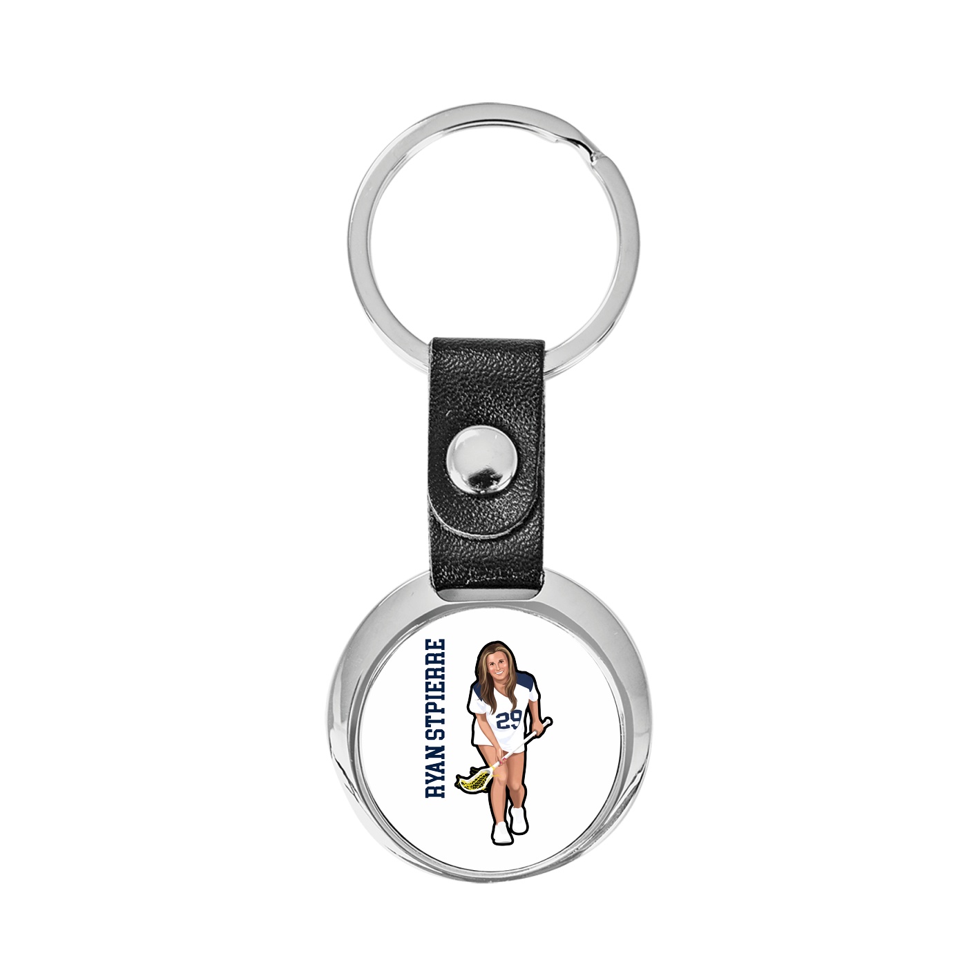 Key Chain — Name Vertical in Classic