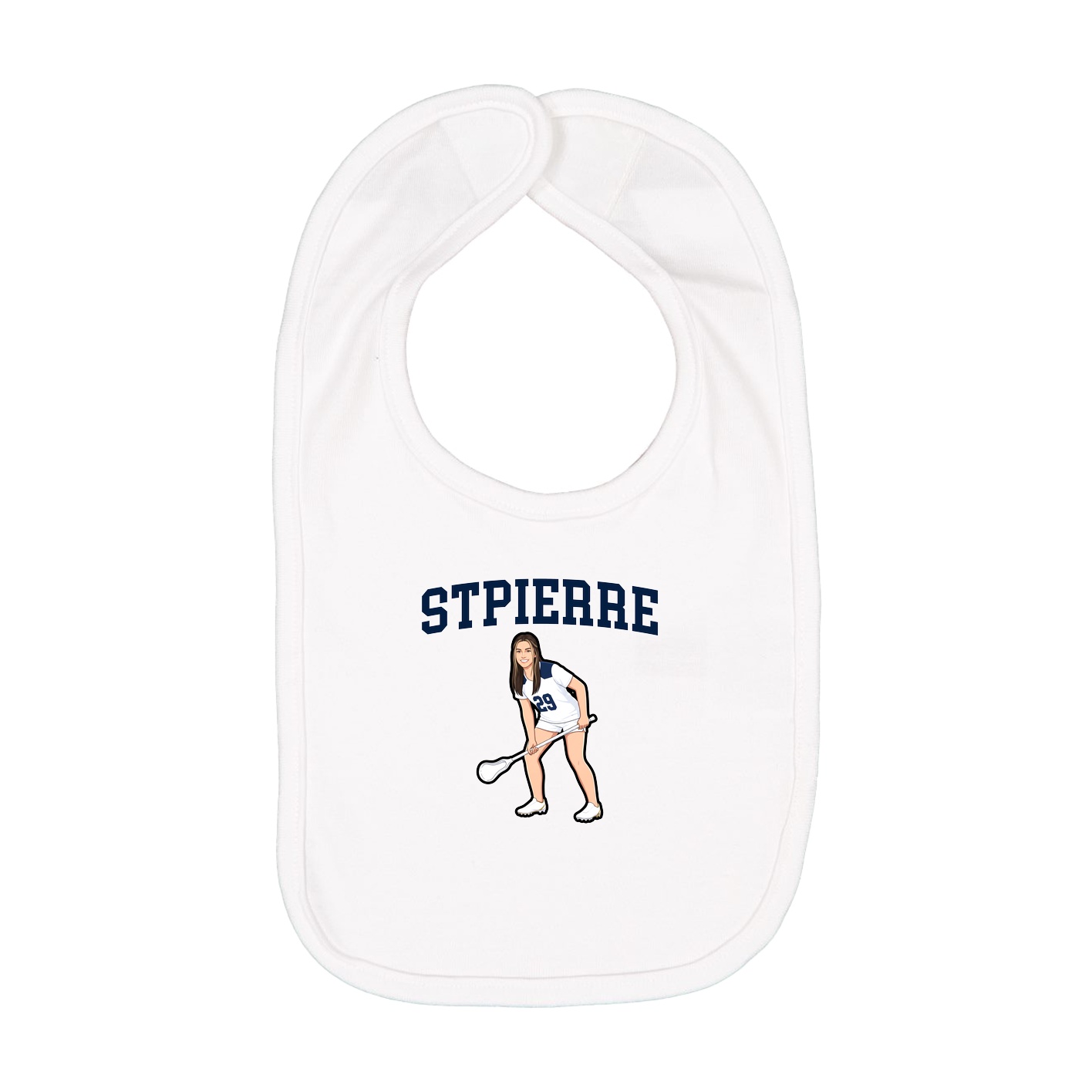 Infant Bib — Shirsey in White