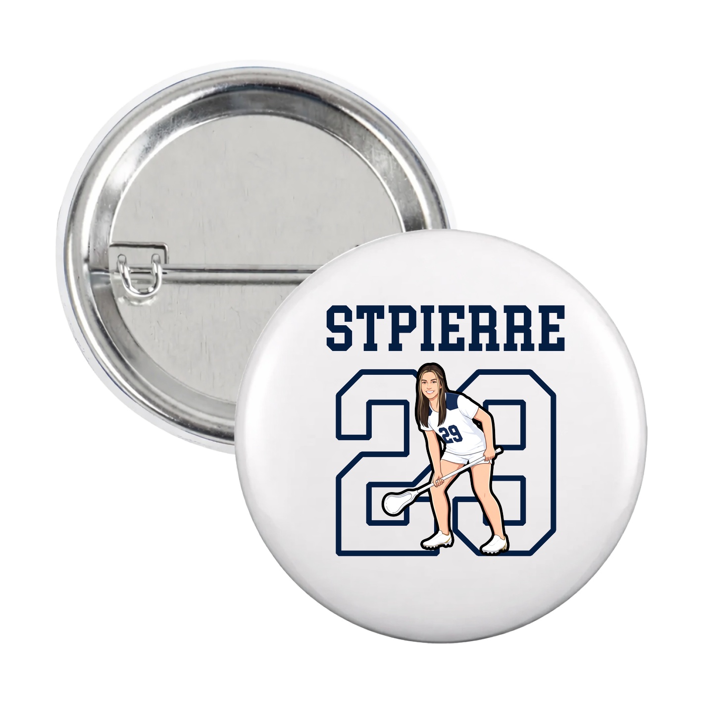 Game Day Button — Shirsey in White