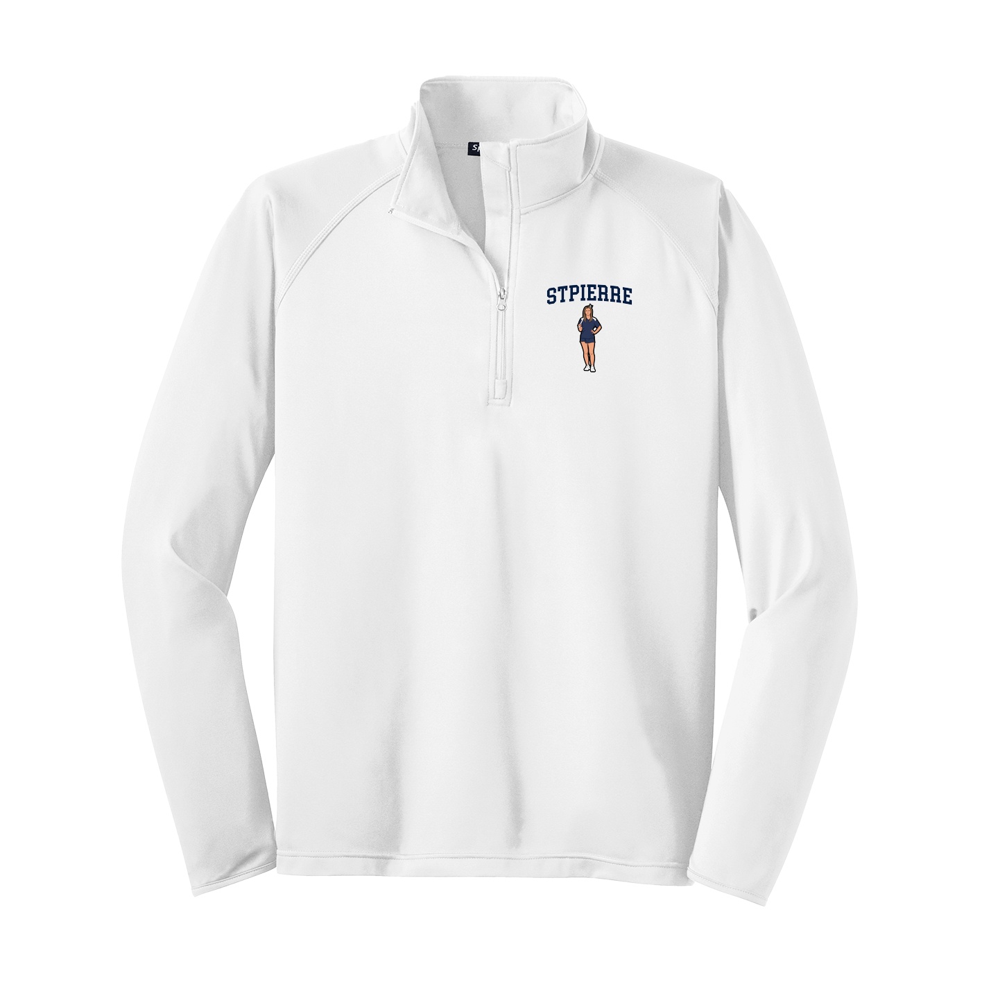 Q-Zip Pullover — Shirsey in White