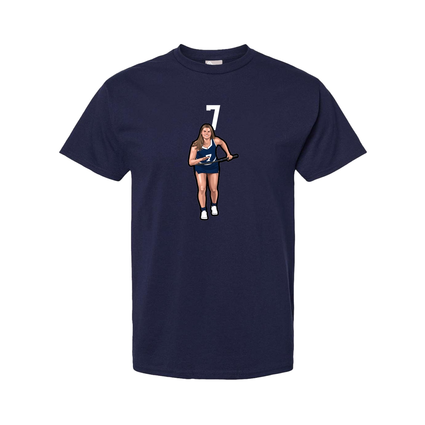 Tee — Number Top in Navy