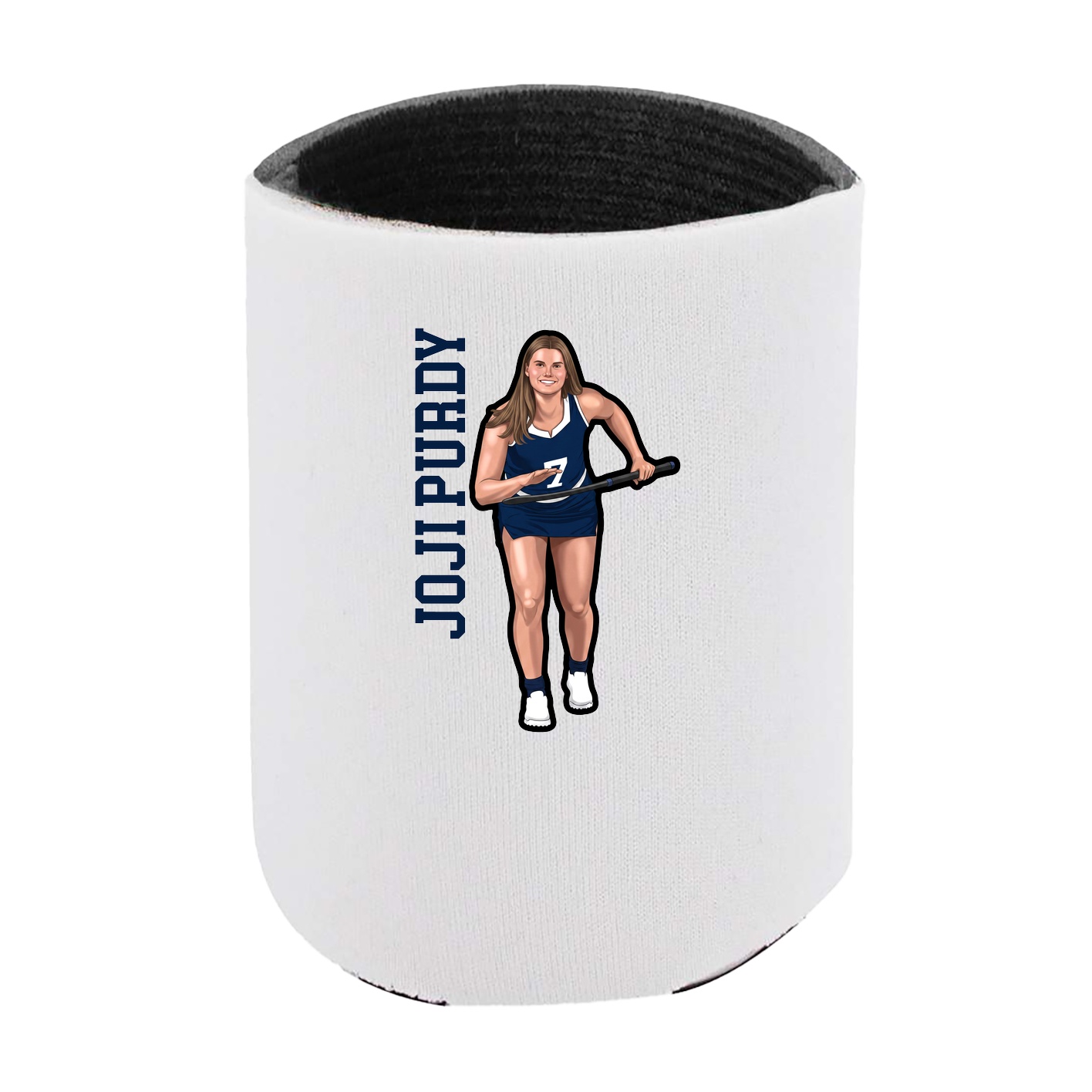 Can Holder — Name Vertical in White