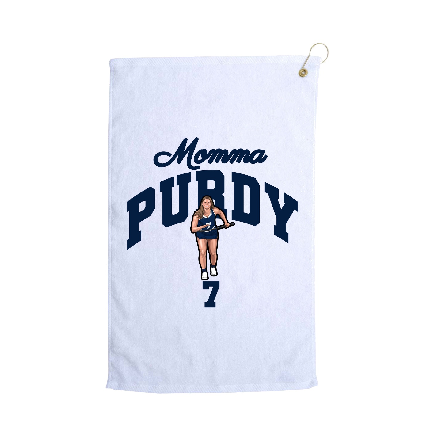 Golf Towel — Mothers Day Arch in White